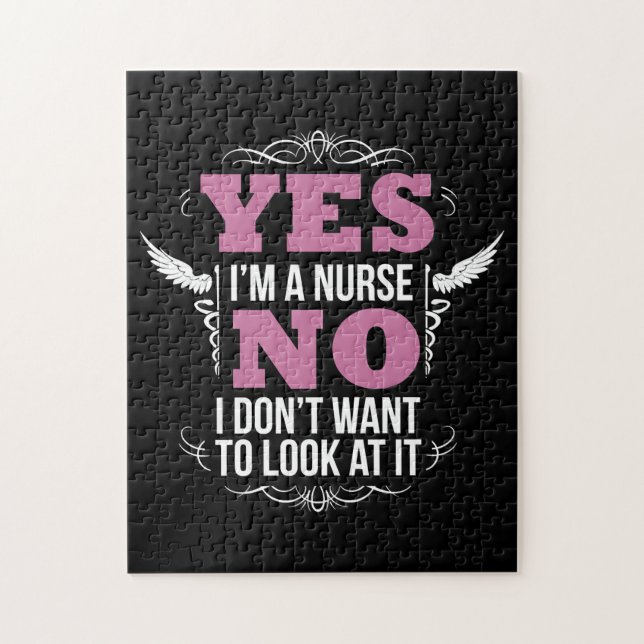 Funny Naughty Nurse Unglaublich witzig Krankenpfle (Vertikal)