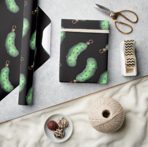 Funny Naughty Pickle Weihnachtsgeschmack Geschenkpapier