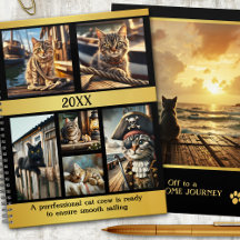 Funny Nautical Foto Grid Cat
