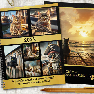 Funny Nautical Photo Grid Cat