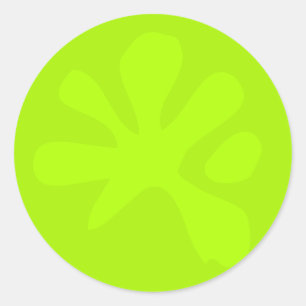 Funny neGreen Slime Grafik Moderne Spaß Kinder Runder Aufkleber