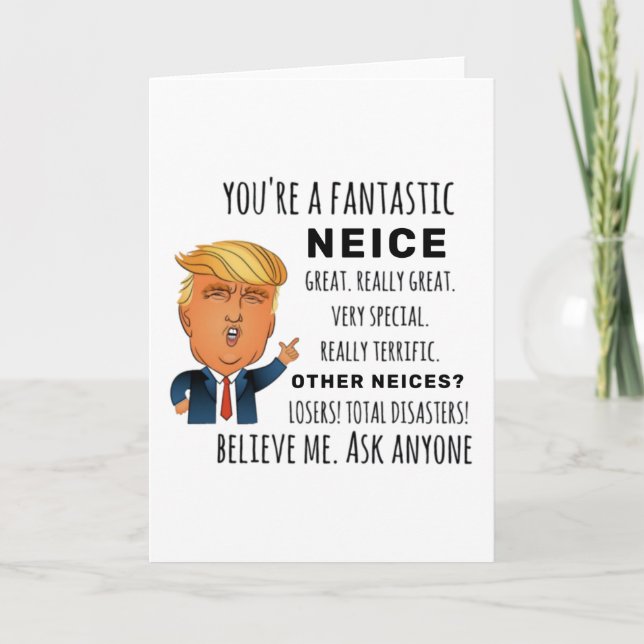 Funny Neice Birthday Bestes Geschenk Karte (Vorderseite)