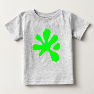 Funny neon grüne Schleime Farbe spritzig spieleri Baby T-shirt