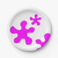 Funny Neon Magenta Schleime platsches Muster niedl