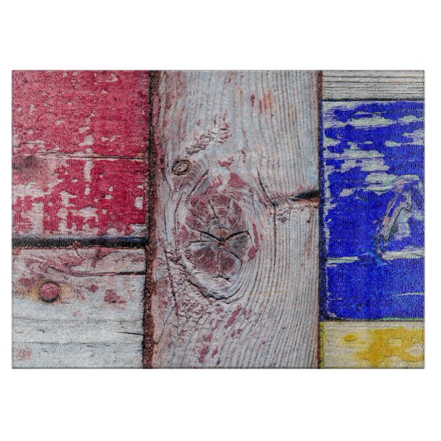 Funny Neoplastici Holzkunst Stil Schneidebrett (Vorderseite)