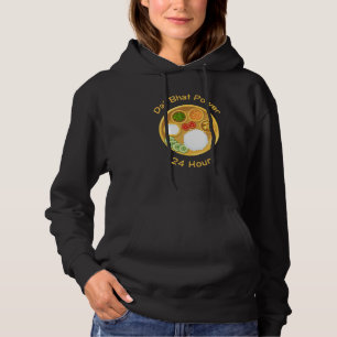 Funny Nepali Sprichwort Dal Bhat Power 24 Stunden Hoodie