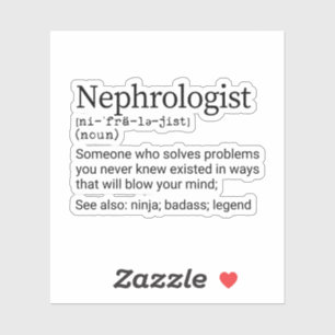 Funny Nephrologist Definition, Nephrologist Gesche Aufkleber