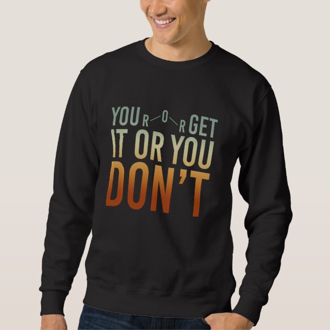 Funny Nerd Chemist Science Geek Scientist Chemiker Sweatshirt (Vorderseite)