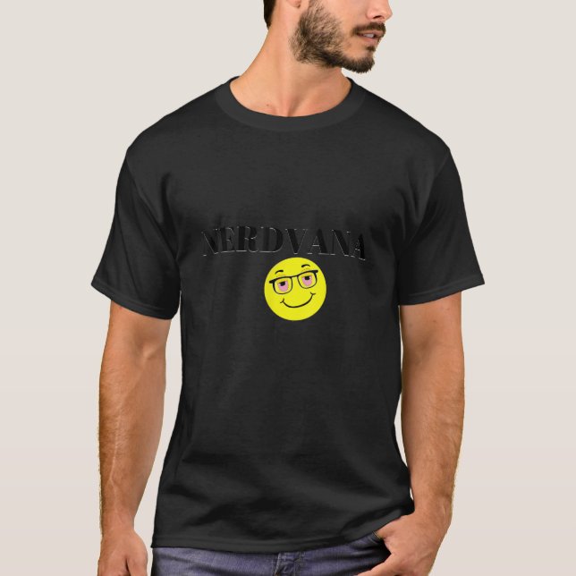 Funny Nerdvana Parody Music Band T-Shirt (Vorderseite)