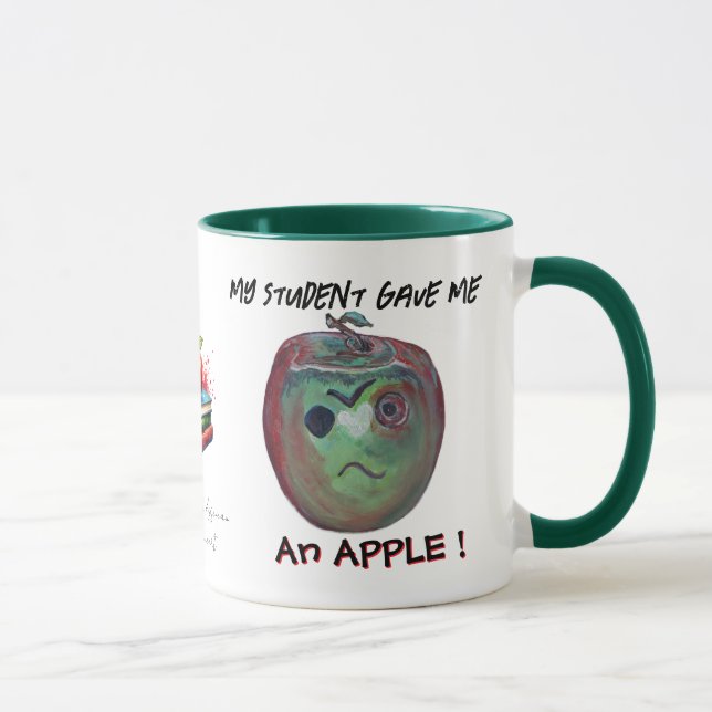 Funny Nerdy Educators Apple Tasse (Rechts)