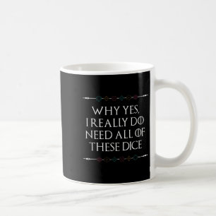 Funny Nerdy Gaming D20 Rpg Dice Sprichwort Quote G Kaffeetasse