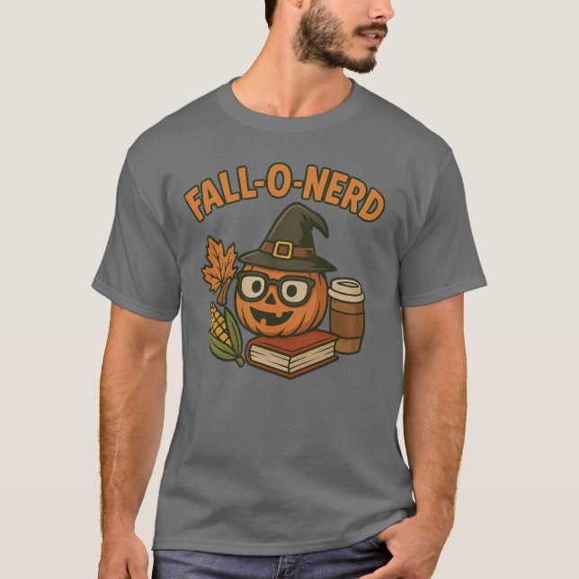 Funny Nerdy Halloween T - Shirt (Vorderseite)