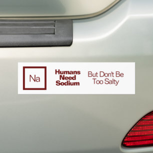 Funny Nerdy Quote/Sprichwort Chemistry Joke Autoaufkleber