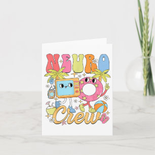 Funny Neuro Crew Summer Vibe Neurologie Kindergart Karte