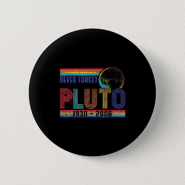 Funny Never Forget Memorial Space Science Astronom Button (Vorderseite)