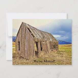 Funny New Address Faire-part rustique