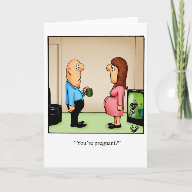 Funny New Baby Gratulations Card Karte (Vorderseite)
