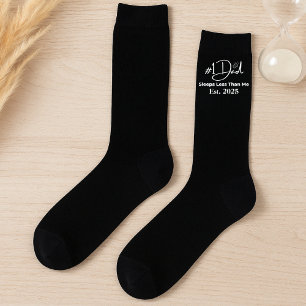 Funny New Dad schläft weniger als ich Socken