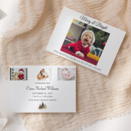 Funny New Elterns Weihnachten Geburtserklärung