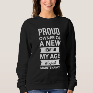 Funny New Heart Post Operation Gag bald wieder gut Sweatshirt