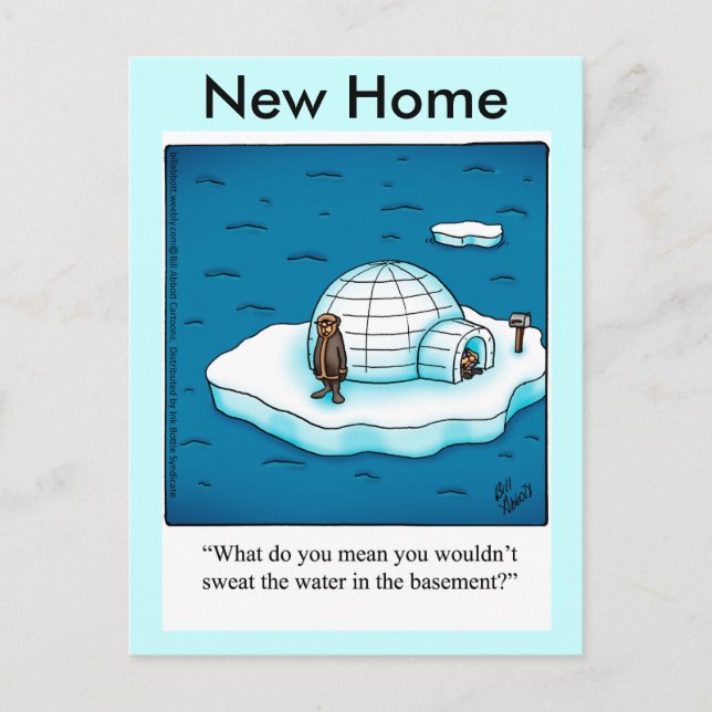 Funny New Home Carte postale (Devant)