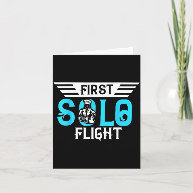 Funny New Lot Design First Solo Flight Aircraft Lo Karte (Vorderseite)