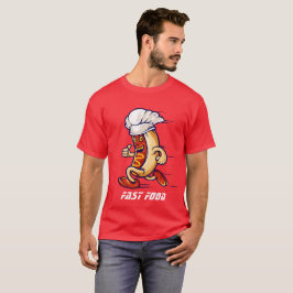 Funny New Sports Football FAST FOOD HOT DOG T-Shirt