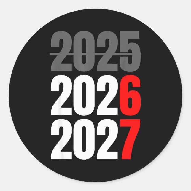 Funny New Years Shirts 67 Meme Boys New Years 2026 Runder Aufkleber (Vorderseite)