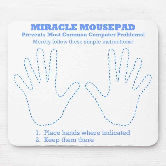 Funny Newbie First PC oder Laptop Computer Mousepa Mousepad (Vorne)
