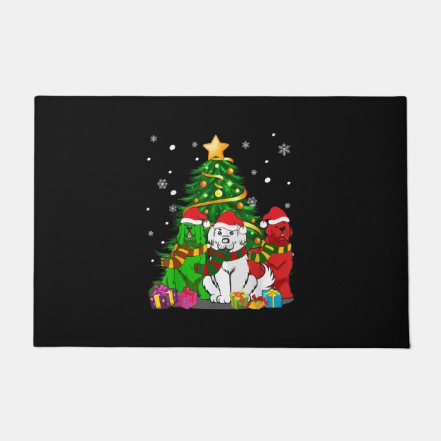 Funny Newfundland Dog | Christmas Best Gift Fußmatte (Vorderseite)