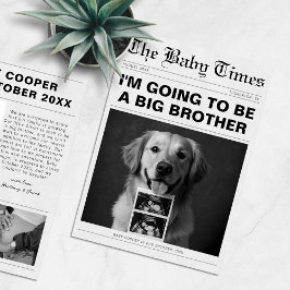 Funny Newspaper Pet Pregnancy Ankündigung
