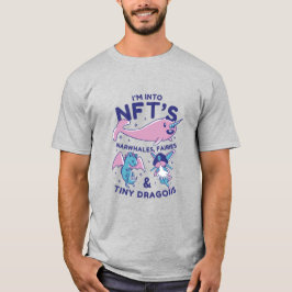 Funny NFTs Narwhale, Fairy, Tiny Dragons T - Shirt