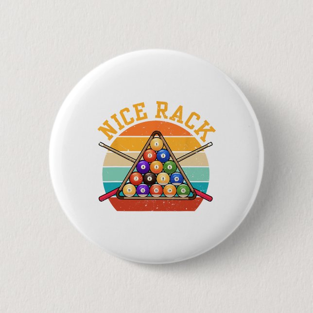 Funny Nice Rack Billiards Player Pool Dreieck - C Button (Vorderseite)