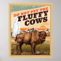 Funny nicht die fette Kuh Bison pflücken