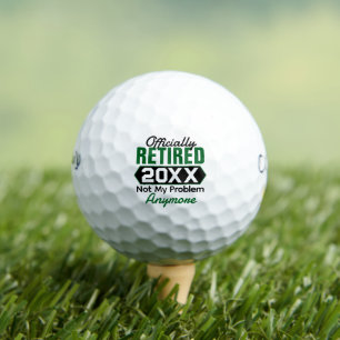 Funny nicht mein Problem noch mehr Custom Retireme Golfball