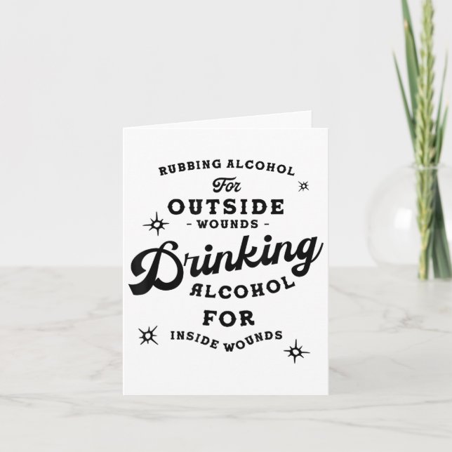 Funny Nick Miller Quote Shirt_ Alcohol Saying New  Karte (Vorderseite)