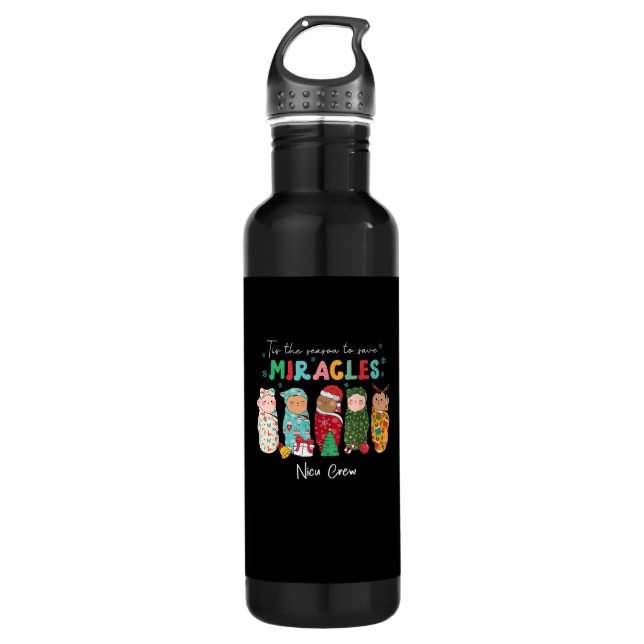 Funny Nicu Nurse Nurse Appreciation Christmas Edelstahlflasche (Vorderseite)