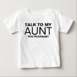 Funny Niece, Niedliche Nephew Kleinkind-Shirts, Ge Baby T-shirt<br><div class="desc">Funny Niece, Niedliche Nephew Kleinkind-Shirts, Geschenk von Tante, Geschenk für Nichte und Nephew, bringe mich zu My Tante You Kleinkindkind Bodysuit</div>
