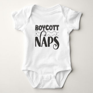 Funny Niedlich Adorable Boycott Nickerchen Baby Strampler