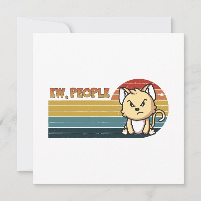 Funny Niedlich Angry Cat People (Vorderseite)