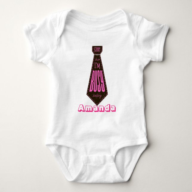 Funny Niedlich Anzug Krawatte Führungskraft Baby Strampler (Vorderseite)