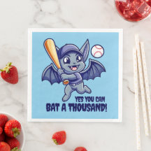 Funny Niedlich Bat Yes You Can Bat a Tausend