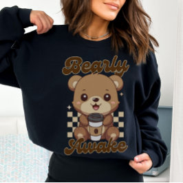 Funny Niedlich Bear Coffee Pub Sweatshirt