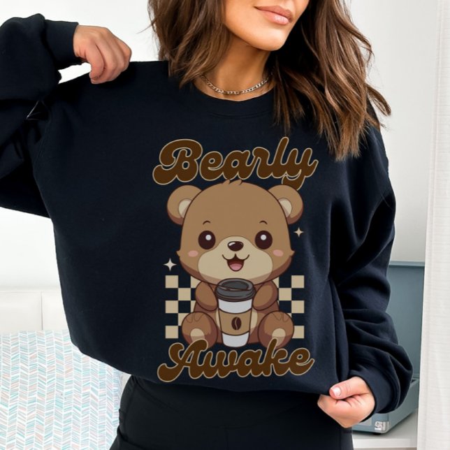 Funny Niedlich Bear Coffee Pub Sweatshirt (Von Creator hochgeladen)
