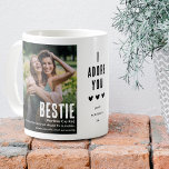 Funny Niedlich BESTIE Definition 2 Foto Kaffeetasse<br><div class="desc">Erstellen Sie ein Sake-Geschenk für einen Besite mit dieser Niedlichen Funny BESTIE Definition Foto Collage Coffee Tasse. Laden Sie einfach zwei Fotos Ihrer Wahl hoch und bearbeiten Sie Text,  um es persönlich und einzigartig zu machen.</div>