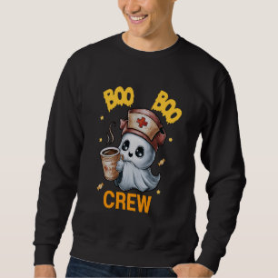 Funny Niedlich Boo Crew Nurse Life Coffee Hallowee Sweatshirt