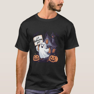 Funny Niedlich Boo Ghost Pumpkin Spooky House Spuk T-Shirt