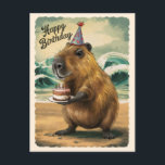 Funny Niedlich Capybara Happy Birthday Postkarte<br><div class="desc">Einweihung meiner lustigen Niedlichen Capybara Happy Birthday Postcard! Diese reizvolle Karte verbindet die Laune einer charmanten Capybara mit einem herzlichen Geburtstagsgruß. Mit einem Vintag inspirierten Design erinnert diese Postkarte an ein Gefühl der Nostalgie und bringt ein Lächeln ins Gesicht Ihres Liebsten. Ideal für Capybara-Fans und alle, die eine Touch Retro-Charme...</div>