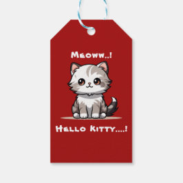 Funny Niedlich Cat Catmas Spaß Geschenkanhänger