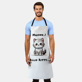 Funny Niedlich Cat Catmas Spaß Schürze